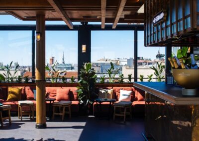 Terraza climatizada para celebraciones