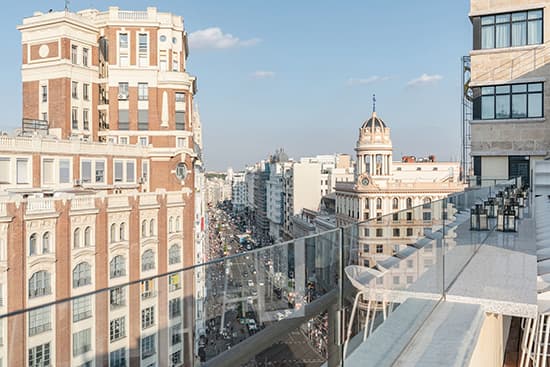 Alquiler de espectaculares terrazas para eventos corporativos en Madrid